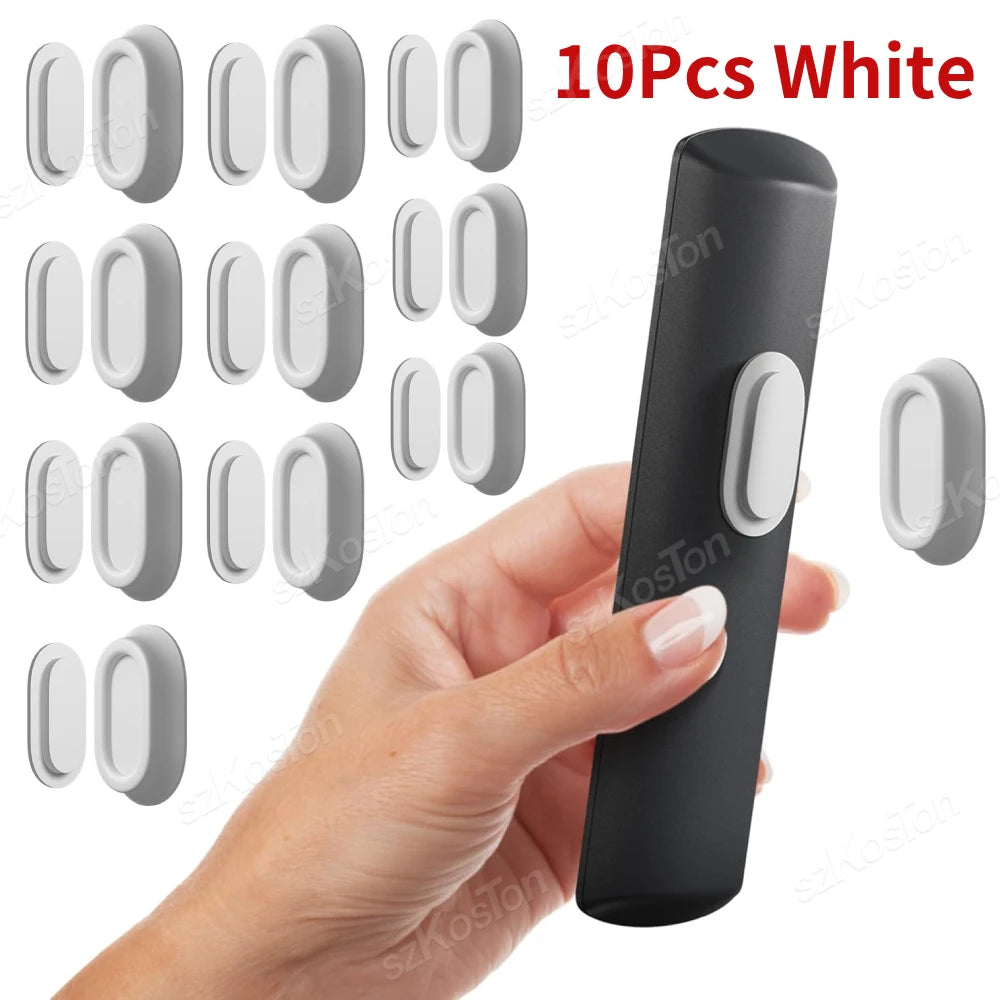Magnetic Remote Control Holder, No-Drill Self-Adhesive Wall Mount for TV Remote