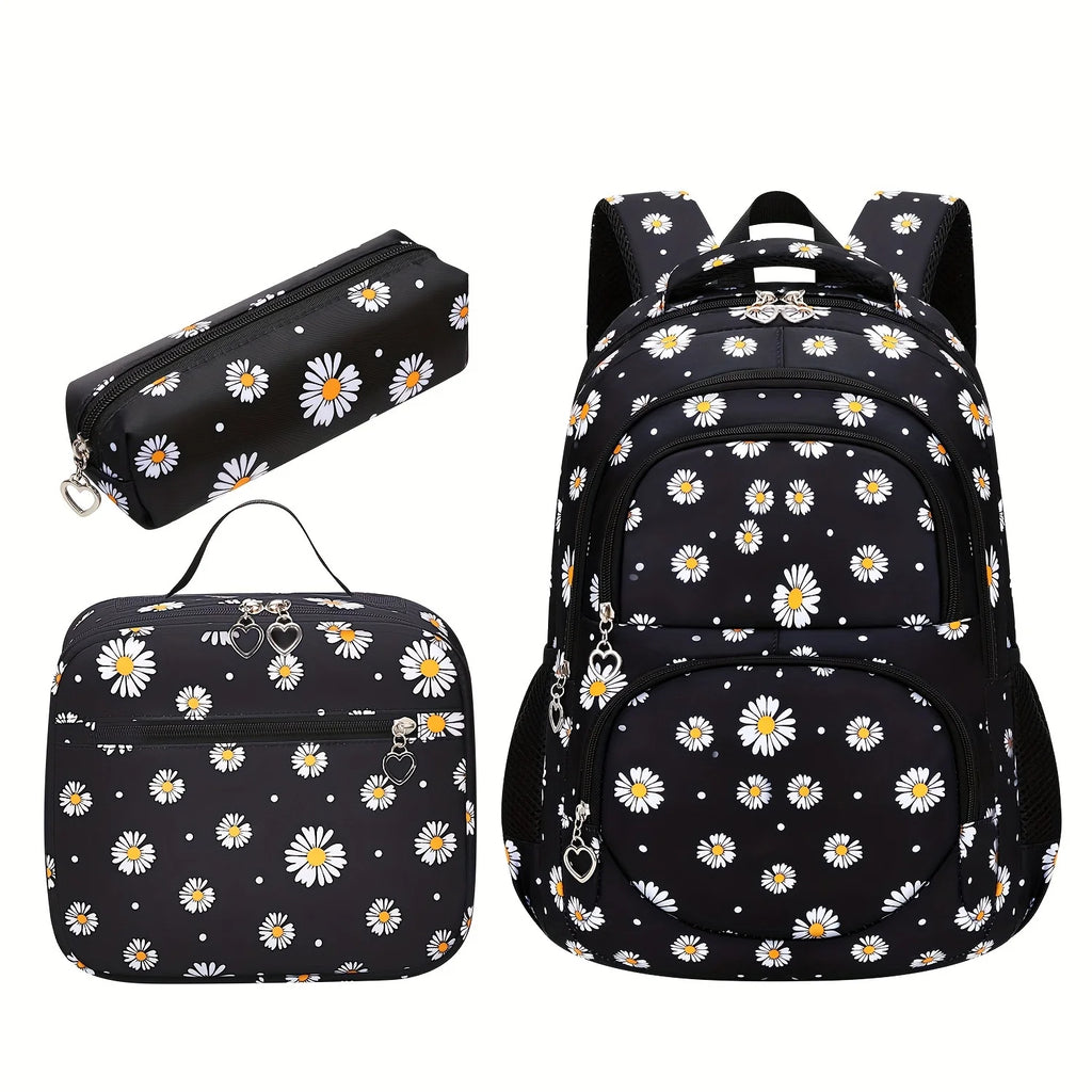 Crianças à prova dwaterproof água sacos de escola conjunto para meninas crianças mochila 3 pçs mochila ortopédica escola primária saco de livro