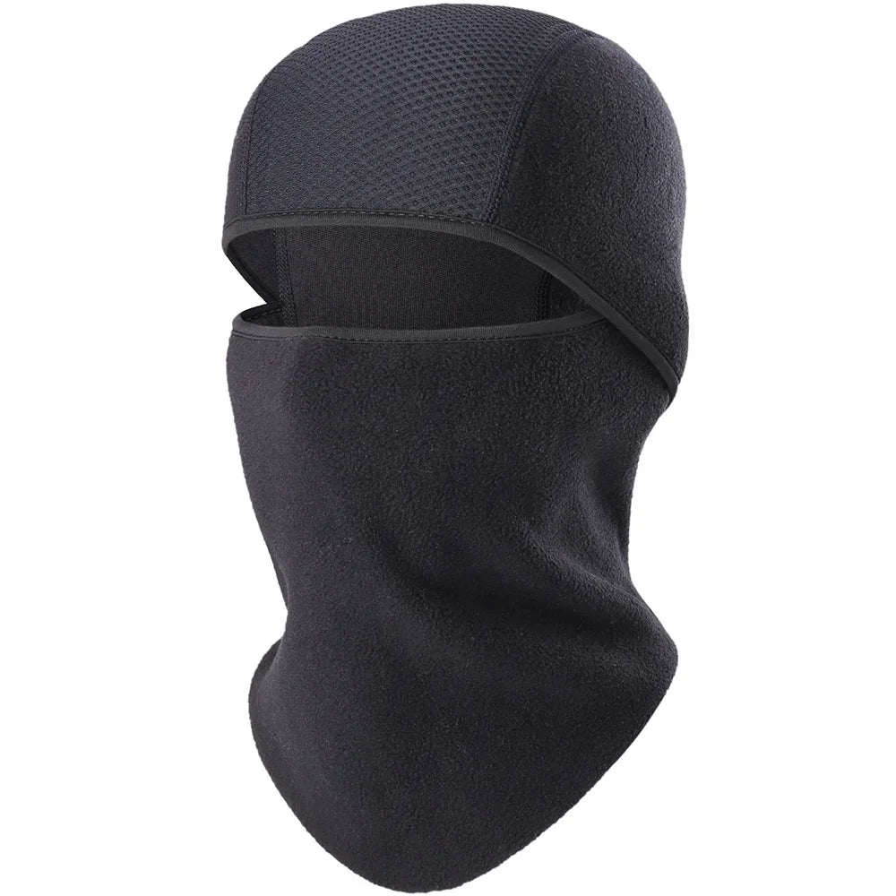 Inverno velo mais quente balaclava boné tempo frio térmico tático capacete forro à prova de vento máscara facial completa capa gorros de esqui dos homens