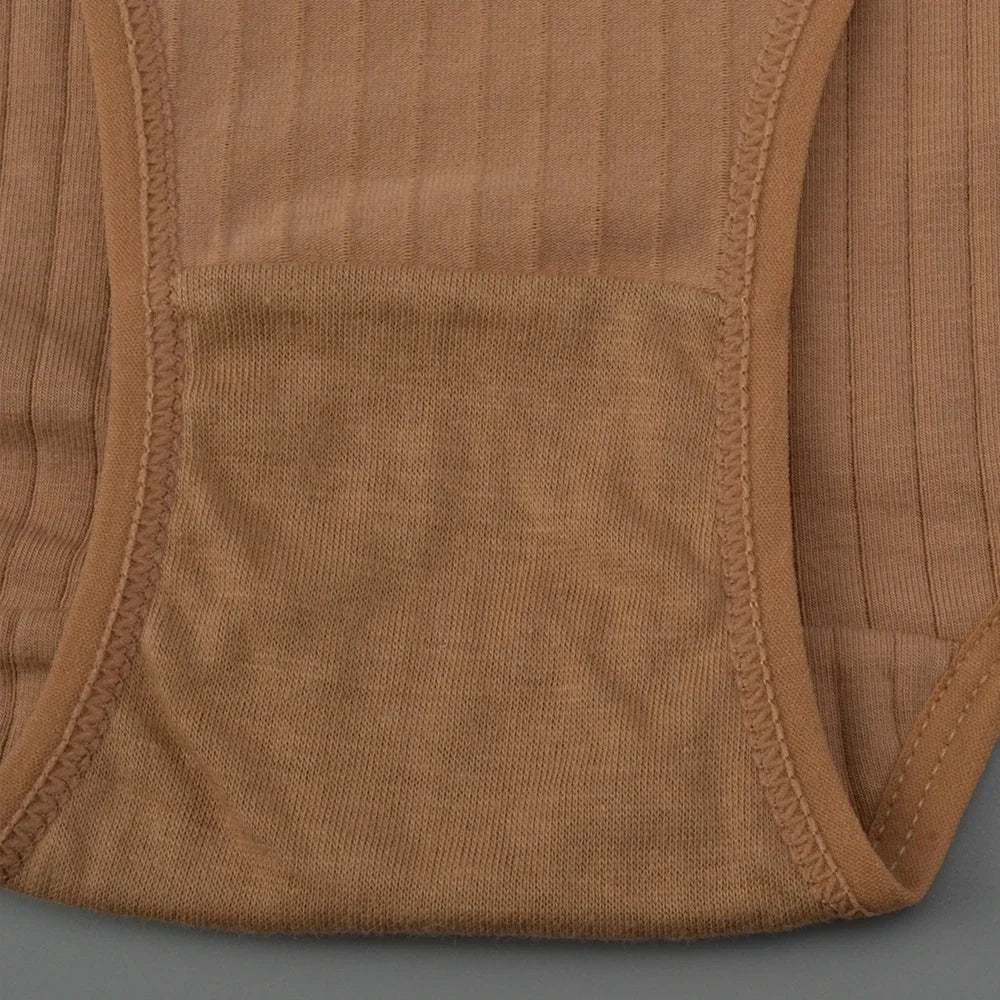 Calcinha de algodão de cintura alta macia roupa interior para mulher respirável plus size mulher briefs lingerie feminina calcinha listrada