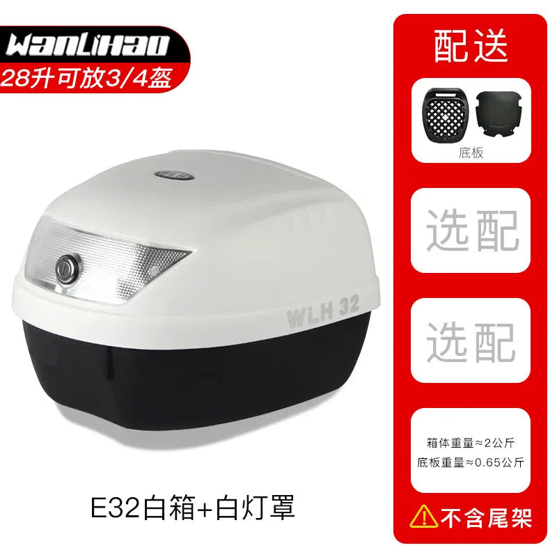 32l almofada da motocicleta tour caixa de cauda wlh e32 caixa de bagagem da motocicleta caso superior multifuncional scooter bagagem tempeфры Для humaтоцикла