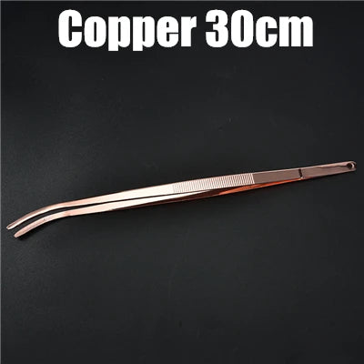 Kitchen tongs and stainless steel bar, food tongs, kitchen, medical tongs, copper/gold/black, plated bar tool