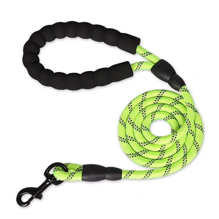 Pet Dog Leash Noite Reflexão Ao Ar Livre Multicolor Corda Redonda Para Big Small Medium Large Dog Drag Pull Tow Leash Acessórios Do Cão