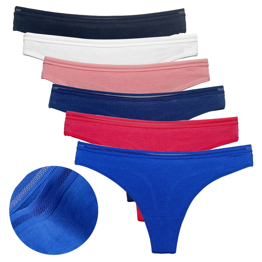5 pçs/set calcinha de algodão g-string calcinha feminina sexy lingerie feminina tanga para mulher cor sólida calcinha íntima