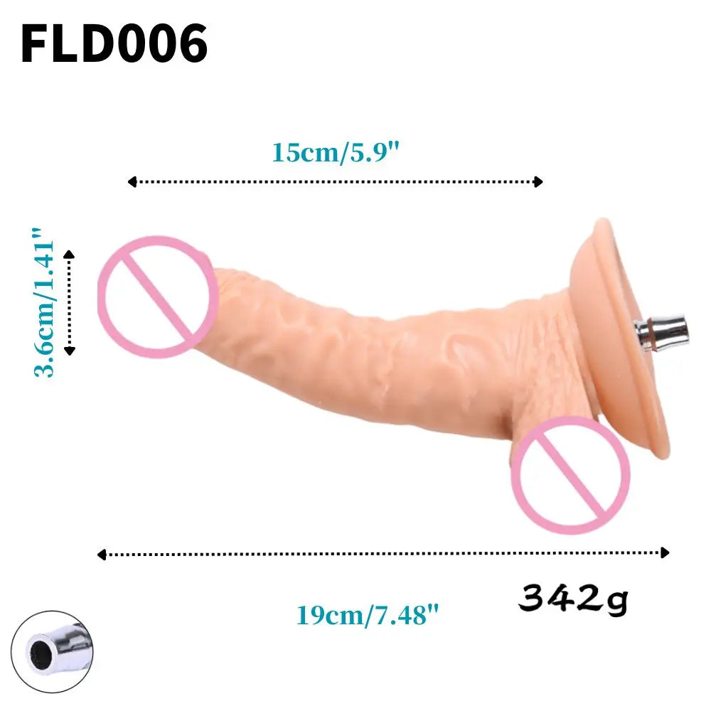ROUGH BEAST Acessórios para Máquinas Sexuais: Dildos Grandes Pretos de Cor de Pele para Máquinas Vac-u-lock, compatíveis com máquinas de lojas.