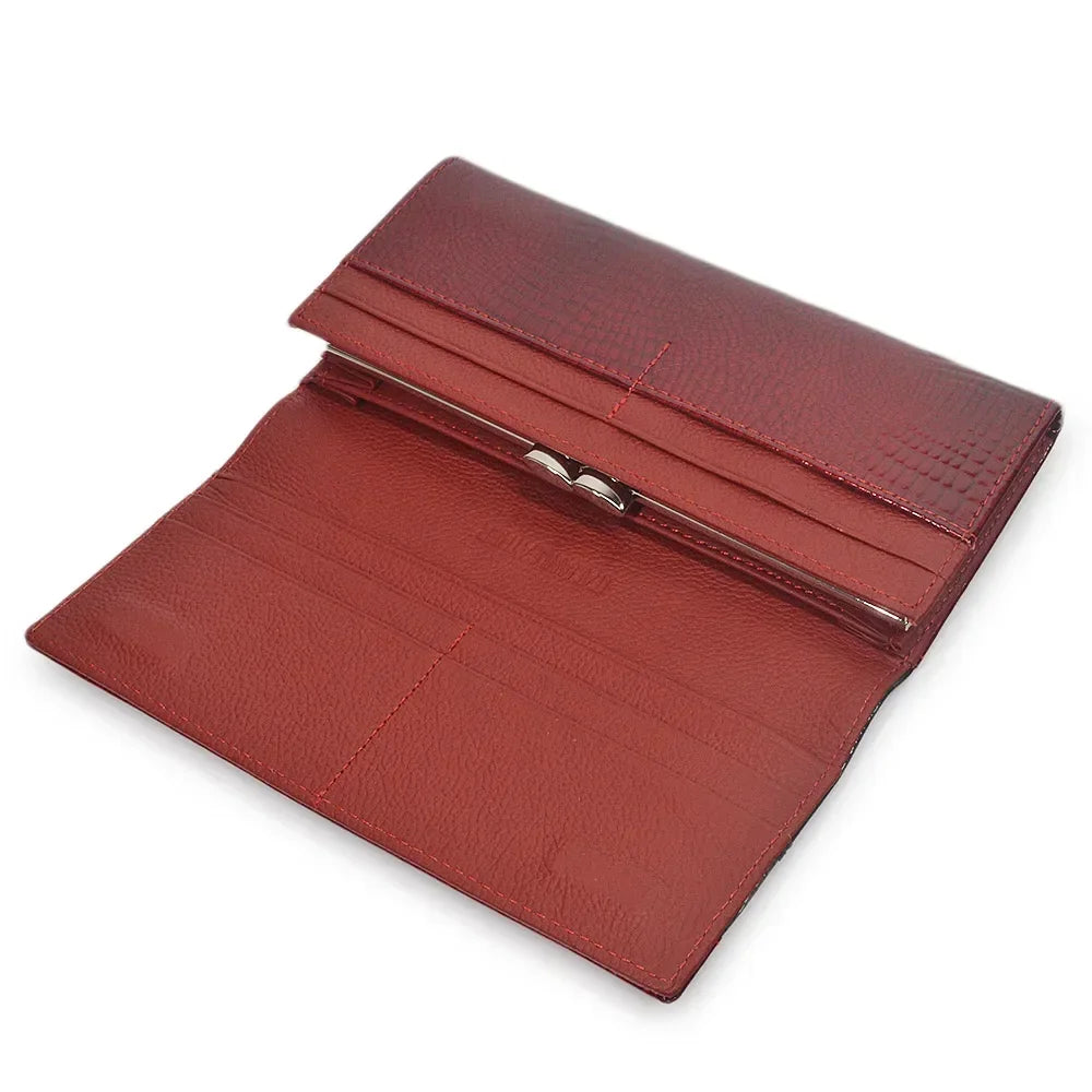 Hh carteiras femininas design da marca carteira de couro de alta qualidade feminino ferrolho moda jacaré longo carteiras e bolsas