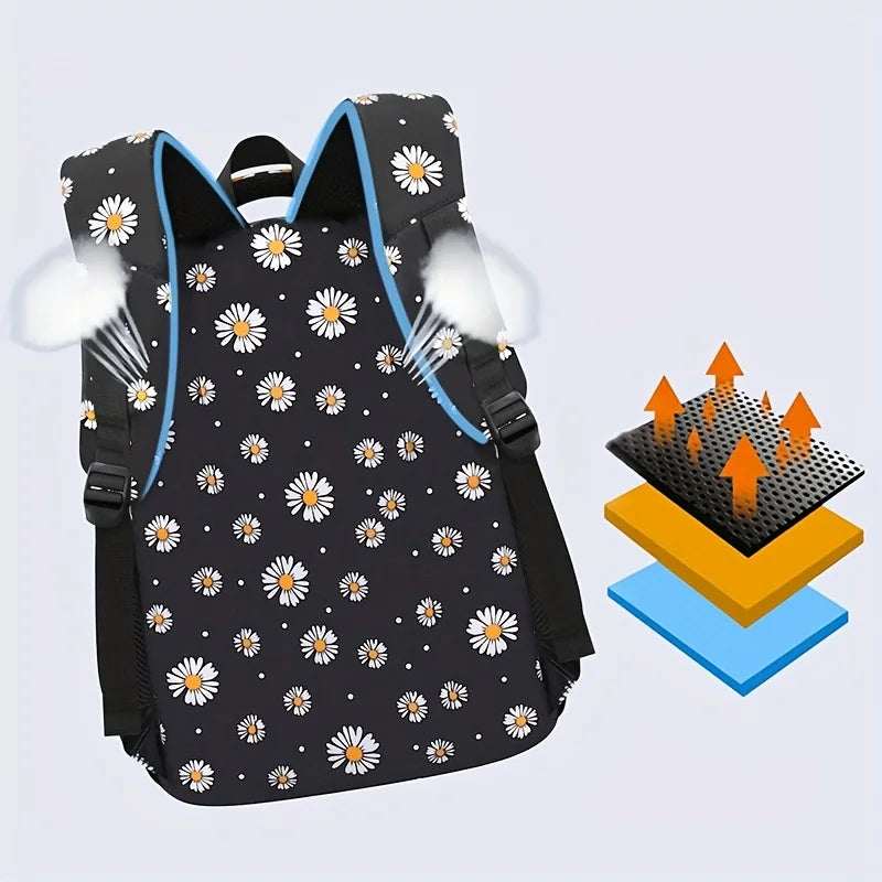 Crianças à prova dwaterproof água sacos de escola conjunto para meninas crianças mochila 3 pçs mochila ortopédica escola primária saco de livro