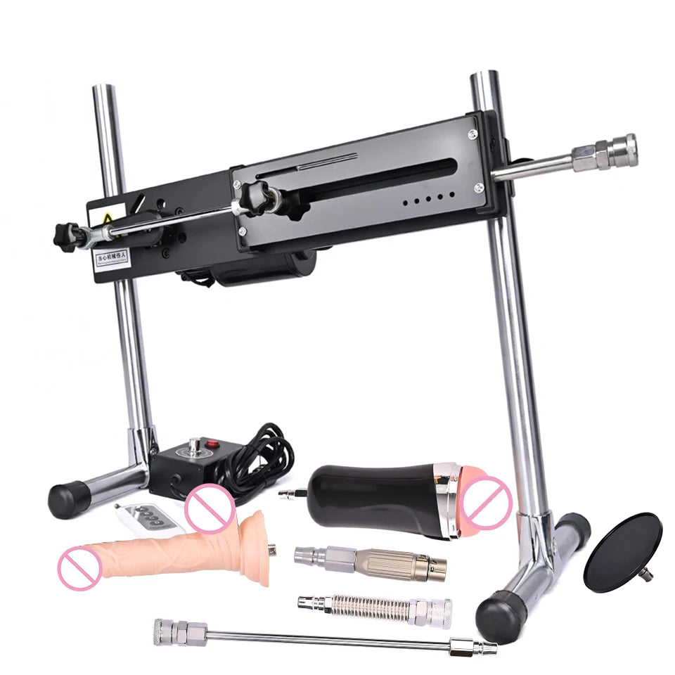 Máquina sexual silenciosa ROUGH BEAST para adultos, pistola de bombeamento, máquina de amor com controle remoto com vibrador para masturbação masculina e feminina