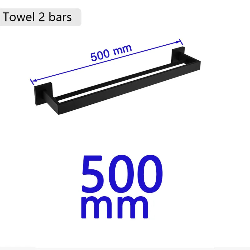 Preto fosco hardware do banheiro 304 aço inoxidável toalheiro suporte de papel higiênico suporte de sabão líquido barra de toalha acessórios de banheiro