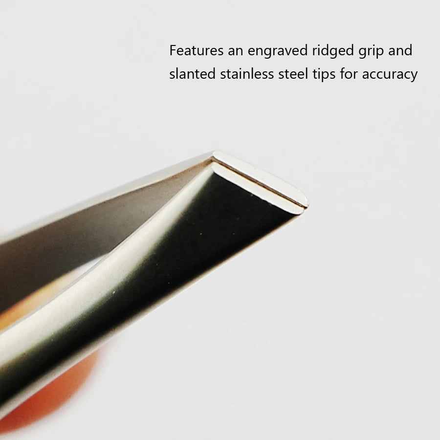 Pinça de sobrancelha iluminada por LED, ferramenta de beleza precisa e iluminada para moldar sobrancelhas