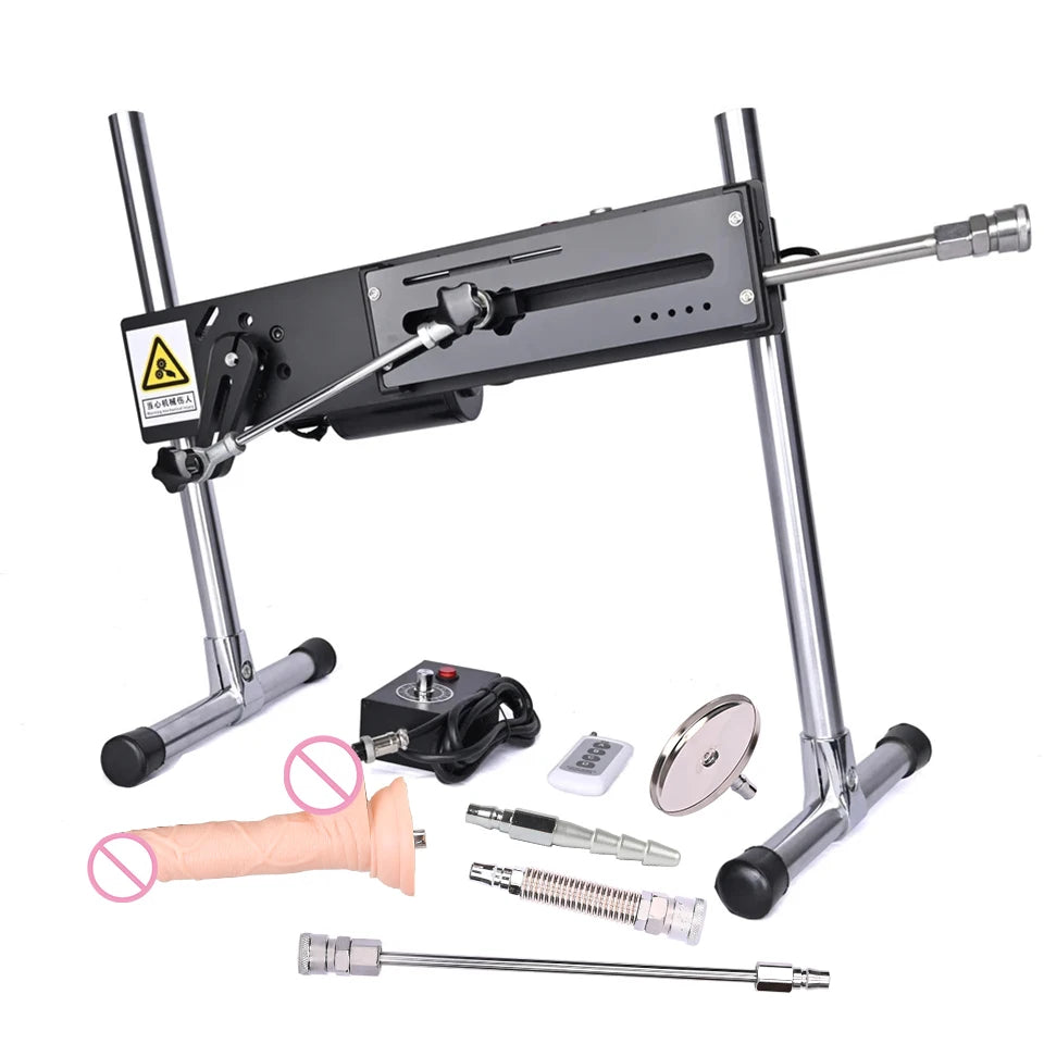 Máquina sexual silenciosa ROUGH BEAST para adultos, pistola de bombeamento, máquina de amor com controle remoto com vibrador para masturbação masculina e feminina