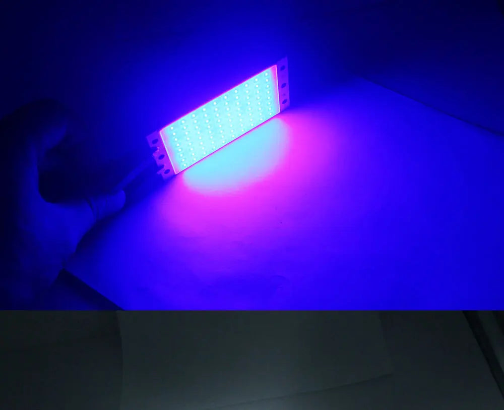 94x50mm 15w cob led módulo de lâmpada de tira de luz dc 12v 1600lm ultra brilhante quente branco fresco azul chip cob a bordo matriz lâmpada led