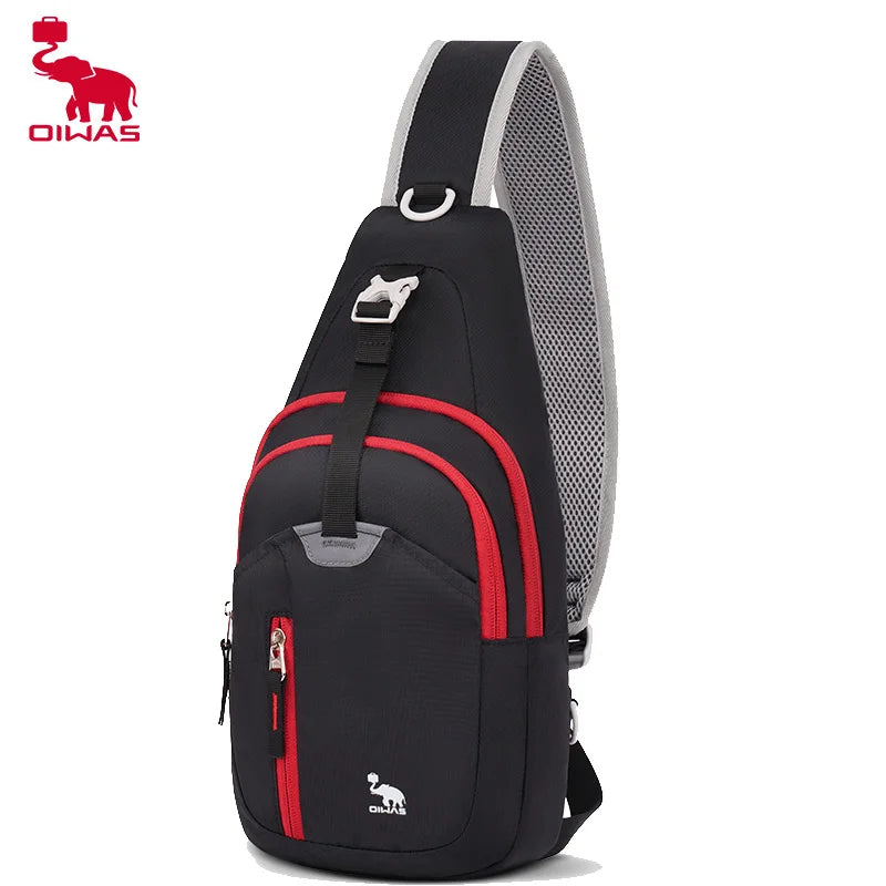 OIWAS Bolsa casual masculina de ombro, bolsa casual masculina com uma alça, leve, bolsa masculina para viagem, esporte
