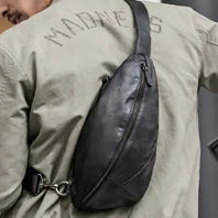 Eu sou lenda will smith lona + couro genuíno dos homens saco do mensageiro lona bolsa de ombro masculino crossbody saco estilingue saco casual mochila