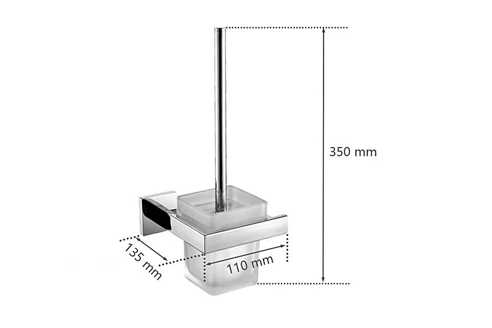 Acessórios de Banheiro em Aço Inoxidável Cromado Polido: Suporte para Toalha, Suporte para Papel Higiênico, Barra para Toalha e Gancho