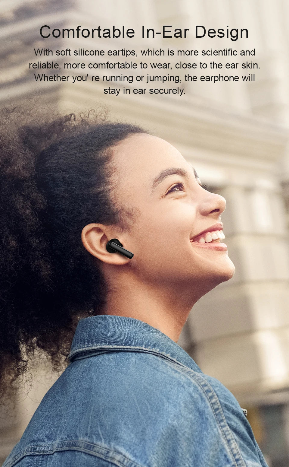 QCY-T13 ANC Fones De Ouvido Sem Fio, Bluetooth 5.3 TWS, ANC, Auscultadores De Cancelamento De Ruído, 4 Microfones ENC Headset, In-Ear, Handfree Earbuds