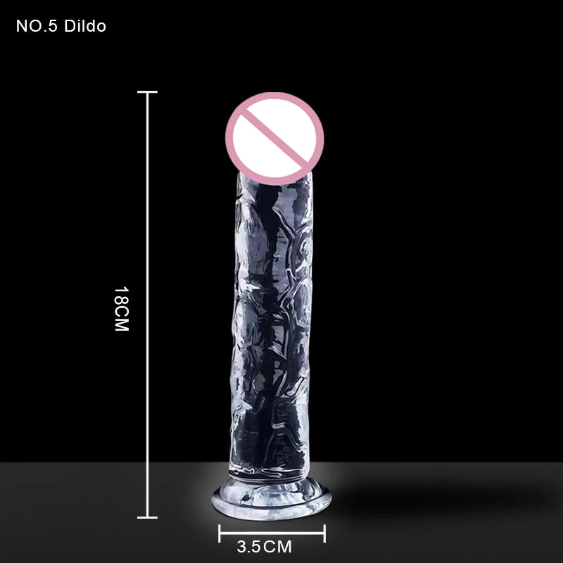 Brinquedos Eróticos Transparentes de Simulação para Mulheres e Gays: Dildos, Massageadores, Dilatadores Anais e Acessórios Exóticos