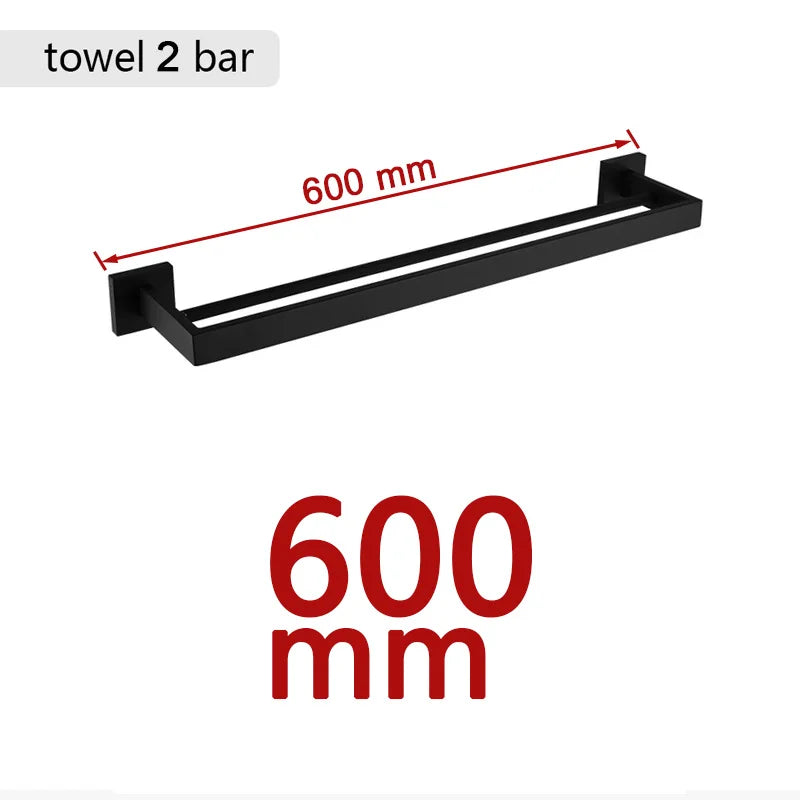 Preto fosco hardware do banheiro 304 aço inoxidável toalheiro suporte de papel higiênico suporte de sabão líquido barra de toalha acessórios de banheiro