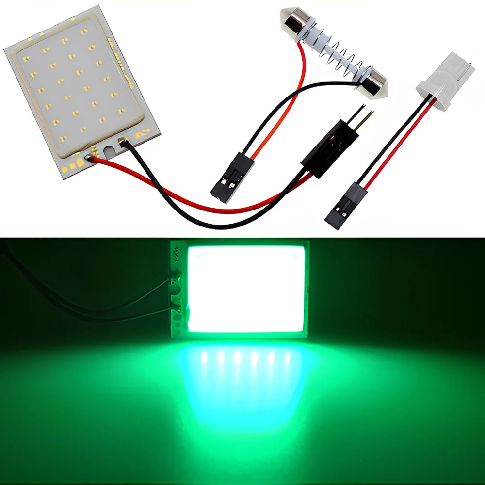 1 unidade Lâmpada LED Automotiva T10 W5W COB 24SMD 36SMD 48SMD para Luz de Posição, Placa, Teto, Leitura e Porta-Malas, Branca