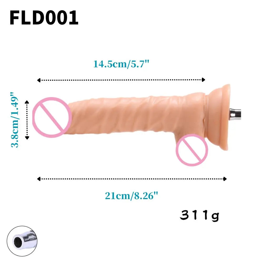 ROUGH BEAST Acessórios para Máquinas Sexuais: Dildos Grandes Pretos de Cor de Pele para Máquinas Vac-u-lock, compatíveis com máquinas de lojas.