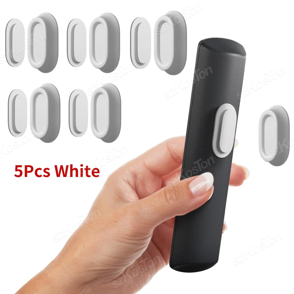 Magnetic Remote Control Holder, No-Drill Self-Adhesive Wall Mount for TV Remote