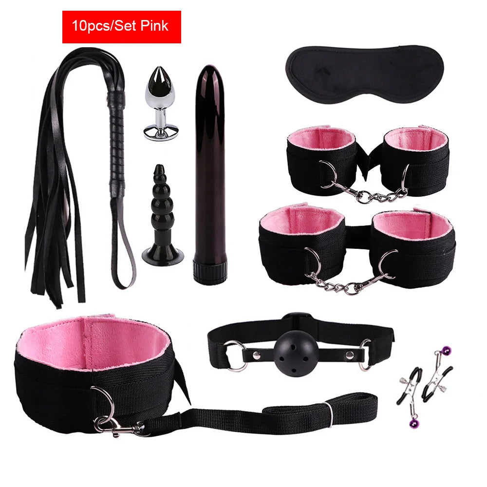 Brinquedos Sexuais para Mulheres, Kit BDSM para Casais, Acessórios Eróticos, Algemas para Sessões, Plug Anal, Jogos Sexuais, Brinquedos Sexy para Adultos, Loja Sexy
