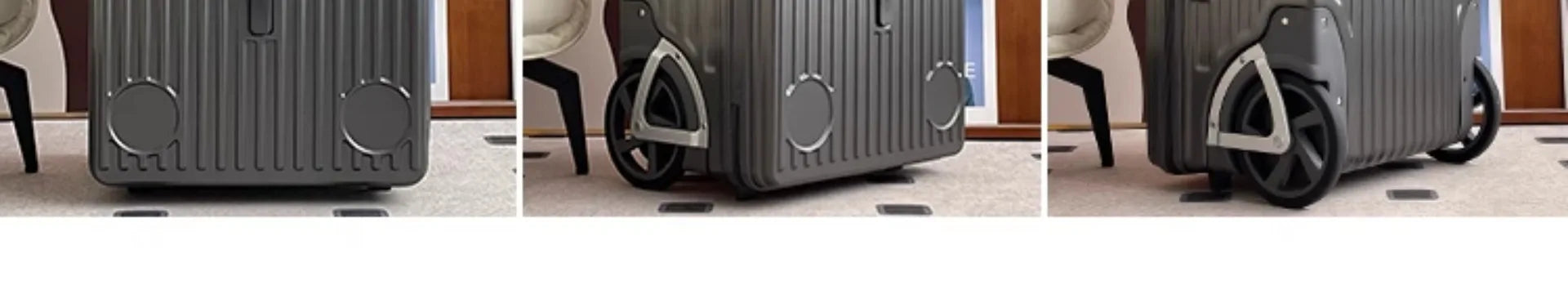 Mala de viagem com abertura lateral para bagagem de mão Mala de viagem com rodas super grandes Mala de mão de 20 polegadas Ij¢عات