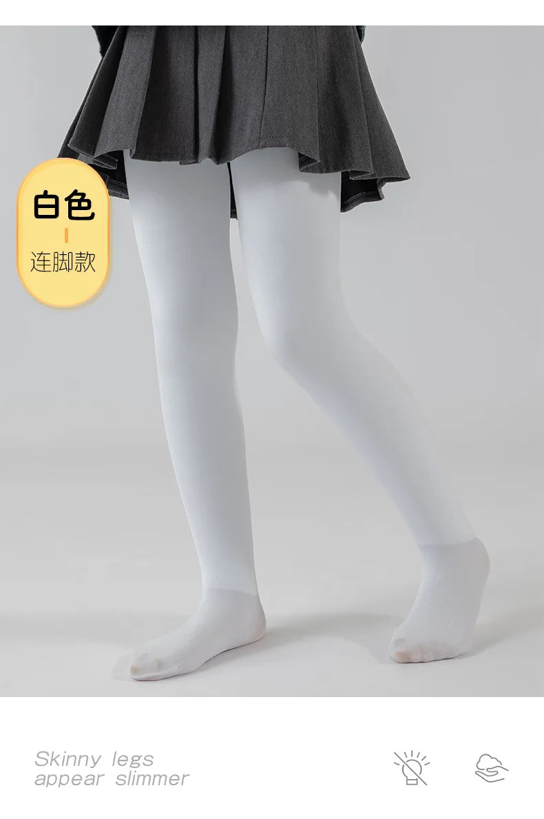 Alta qualidade inverno pele meninas leggings grosso veludo crianças calças quentes cintura elástica algodão crianças meninas pantalone