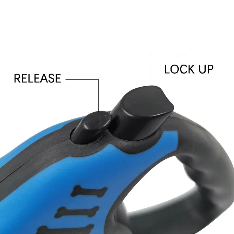 Trela retrátil automática para cães, chumbo de nylon durável, 3m, 5m, para cães pequenos, gato, filhote de cachorro, viagem ao ar livre, caminhada, corda de tração