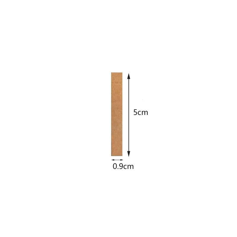 50 Pcs 6mm 8mm 12.5mm 13mm Wood Candle Wicks with Sustainer Tab Candle Wick Core for Candle Making Soy Wax Parffin