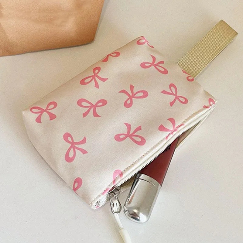 3 pçs conjunto bonito grande capacidade mochila coreano moda arco impressão saco sacos de náilon estudante mochila alça ajustável mochila viagem