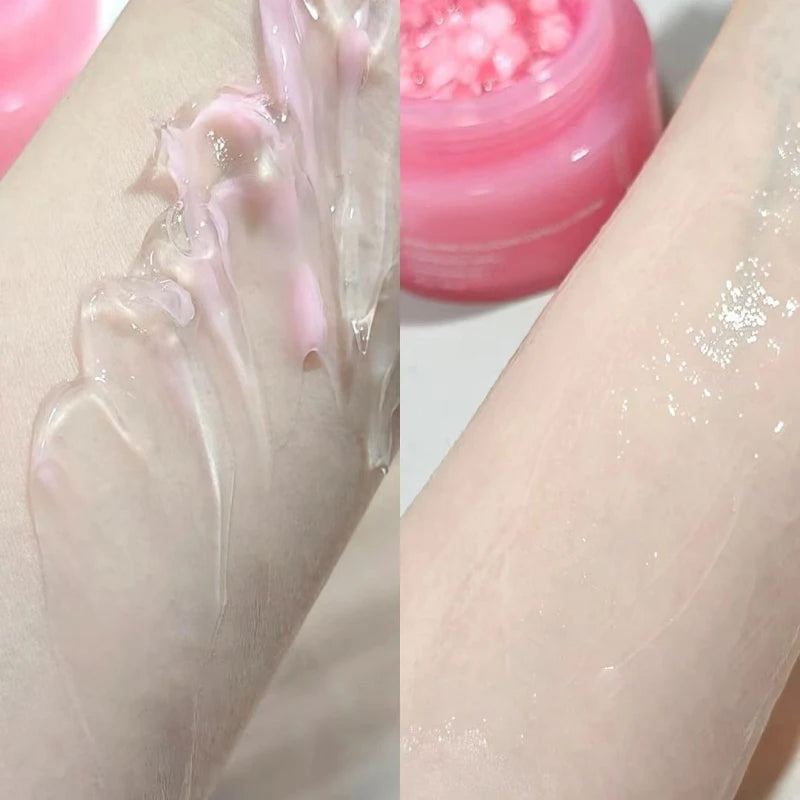 Creme de Colágeno Rosa PDRN com Niacinamida para Tom de Pele Irregular, Hidratante Facial Leve e Não Oleoso