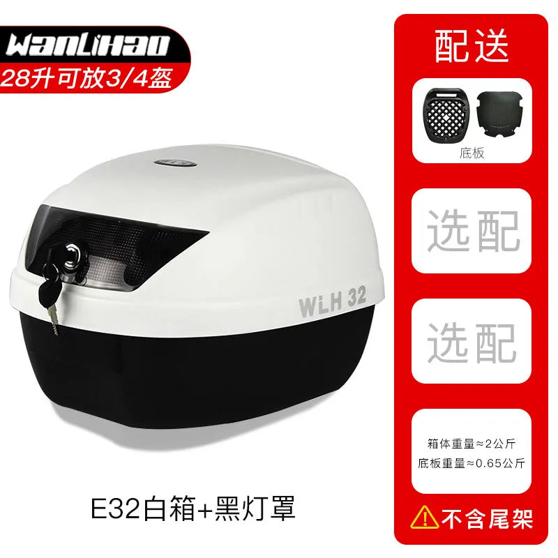 32l almofada da motocicleta tour caixa de cauda wlh e32 caixa de bagagem da motocicleta caso superior multifuncional scooter bagagem tempeфры Для humaтоцикла