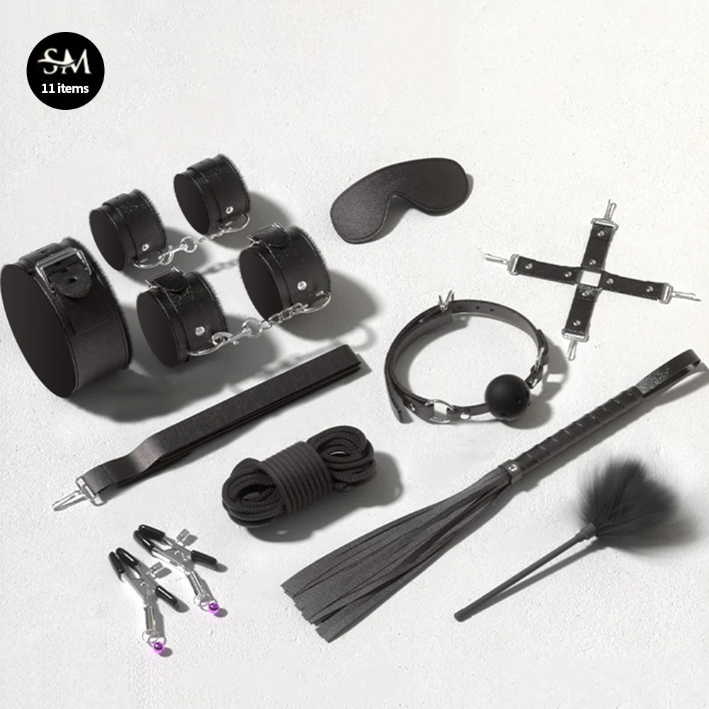 Brinquedos sexuais para mulheres bdsm casais sexuais kit adulto brinquedos sexy sexyshop acessórios eróticos algemas para sessão anal plug sexo jogo