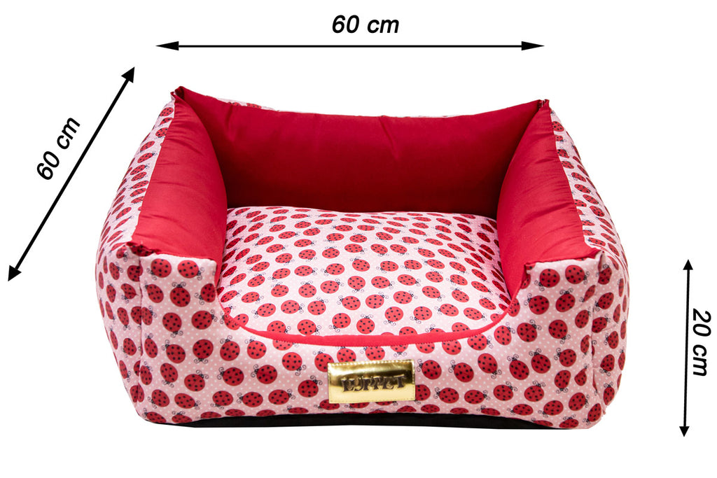 Cama Pet Joaninha para Cães e Gatos
